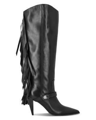 Women's Vane 03 Fringed Leather Knee High Boots