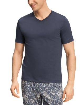 Cotton Solid V Neck Tee