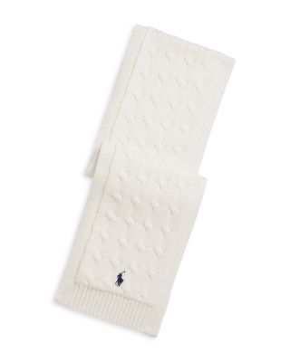 Boys' Cable Knit Cotton Scarf - Big Kid