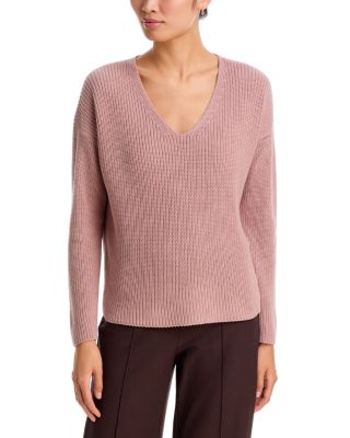 V Neck Ribbed Sweater