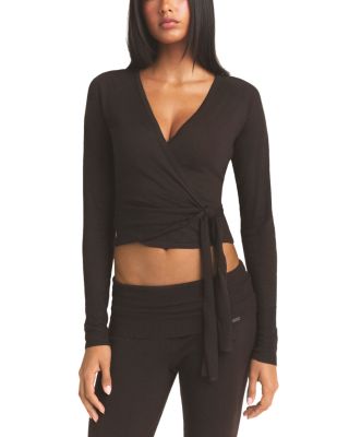Essential Knit Wrap Sweater