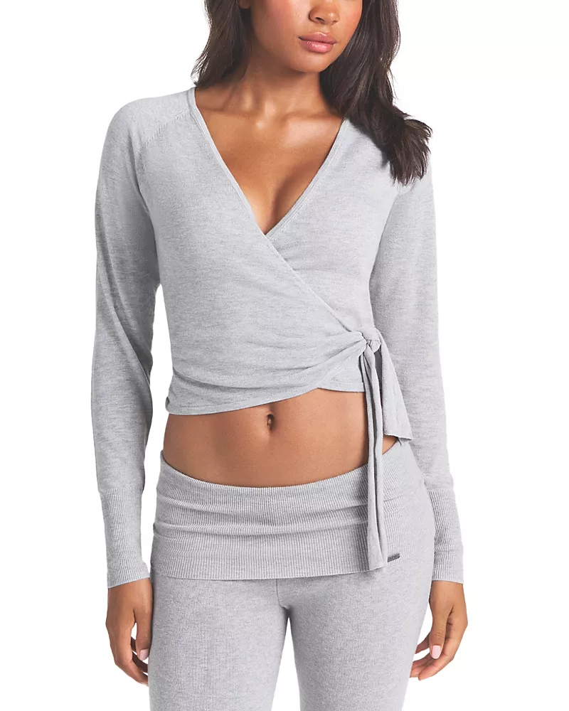 Skims Essential Knit Wrap Sweater