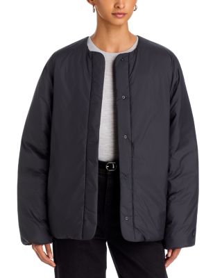 Axelle Collarless Snap Front Jacket
