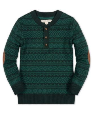 Boys' Organic Henley Sweater - Baby, Little Kid, Big Kid