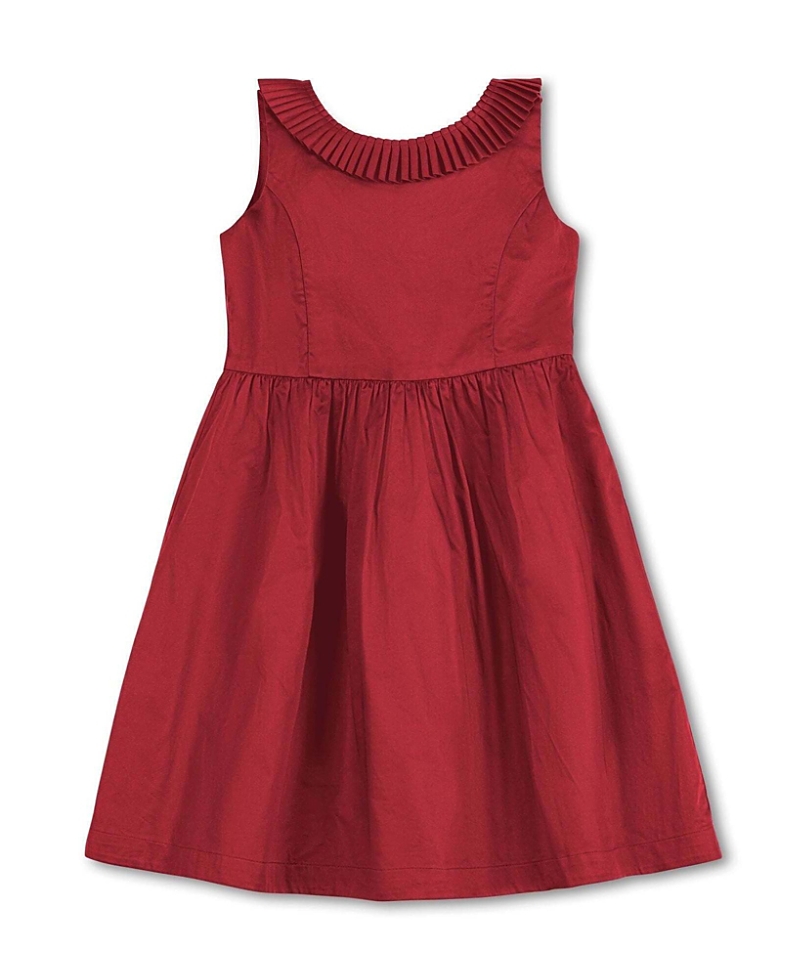 Hope & Henry Girls' Organic Pleated Collar Party Dress - Little Kid, Big Kid