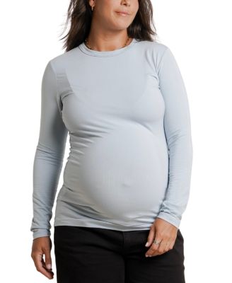 Liv Long Sleeve Sculpting Maternity Crew Neck Tee