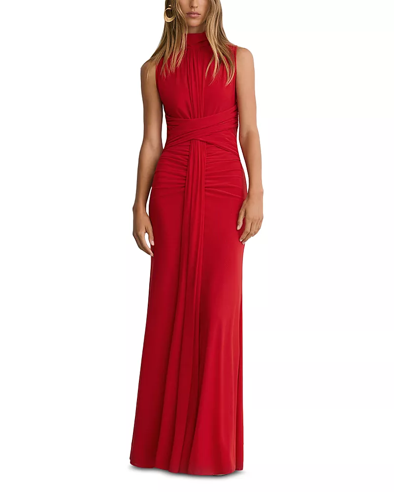 Reiss Petite Starla Ruched Maxi Dress