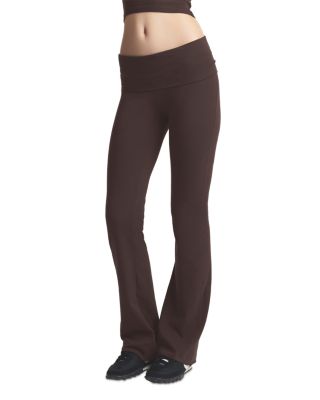 Cotton Jersey Foldover Pants