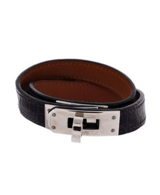Kelly Double Tour Bracelet Shiny Alligator
