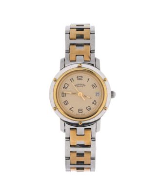 Clipper Quartz Watch in Stainless Steel with Plated Metal 24mm