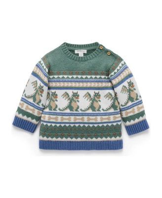 Boys' Dragon Fairisle Jumper - Baby, Little Kid