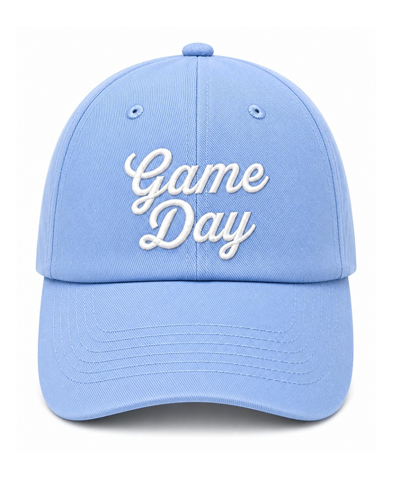 Bits & Bows Unisex Game Day Baseball Hat In Blue