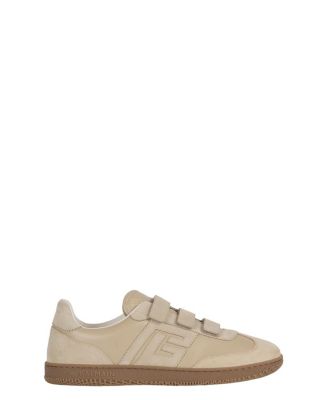 Men's Balmain Swan Trainers in Smooth Leather and Suede