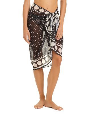 Bleu Rod Beattie Tie Waist Pareo Cover-Up Skirt