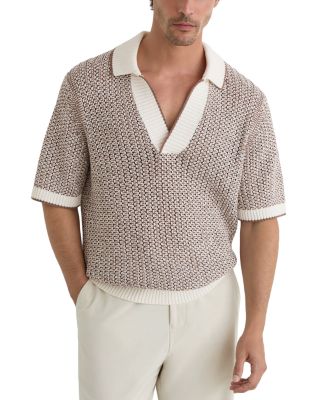 Atlas Two Tone Crochet Polo