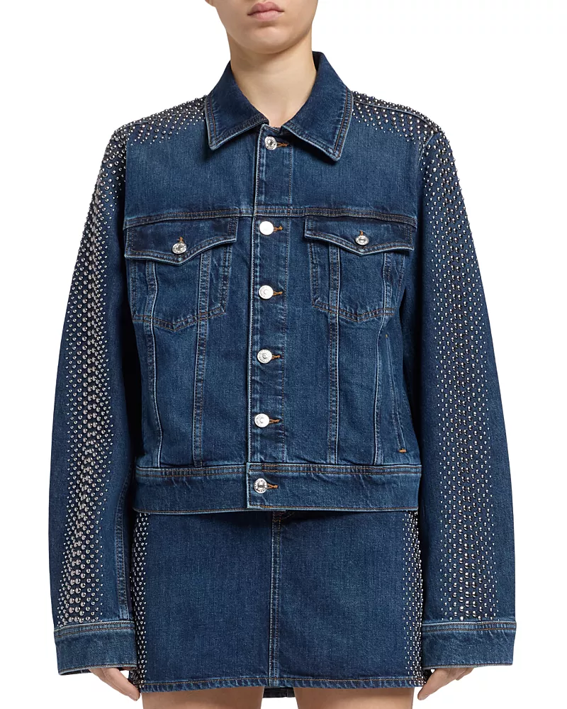 7 For All Mankind Adi Studded Trucker Jacket