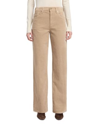 Stovepipe High Rise Straight Jeans in Corduroy Winter