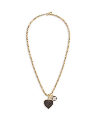 Roxanne Assoulin The Mini Simple Wood Heart Pendant Necklace, 18