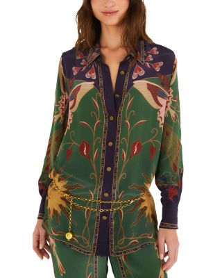Mystical Paradise Printed Pajama Top