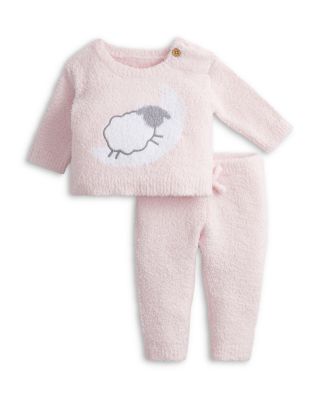 Girls' Chenille Sheep Long Sleeved Sweatshirt & Pants Set - Baby