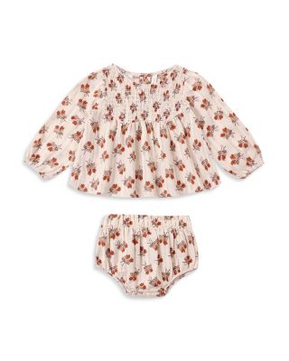 Girls' Sophia Bouquet Cotton Top & Bloomer Set - Baby
