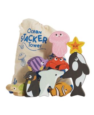 Ocean Life Stacking Animals & Bag - 18+ Months