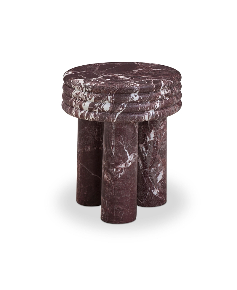 Tov Furniture Delta in Red Lavento Indoor / Outdoor Side Table
