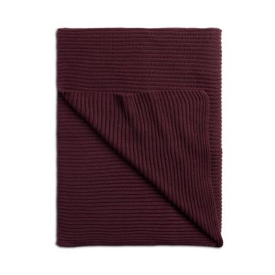 Rib Knit Throw Blanket