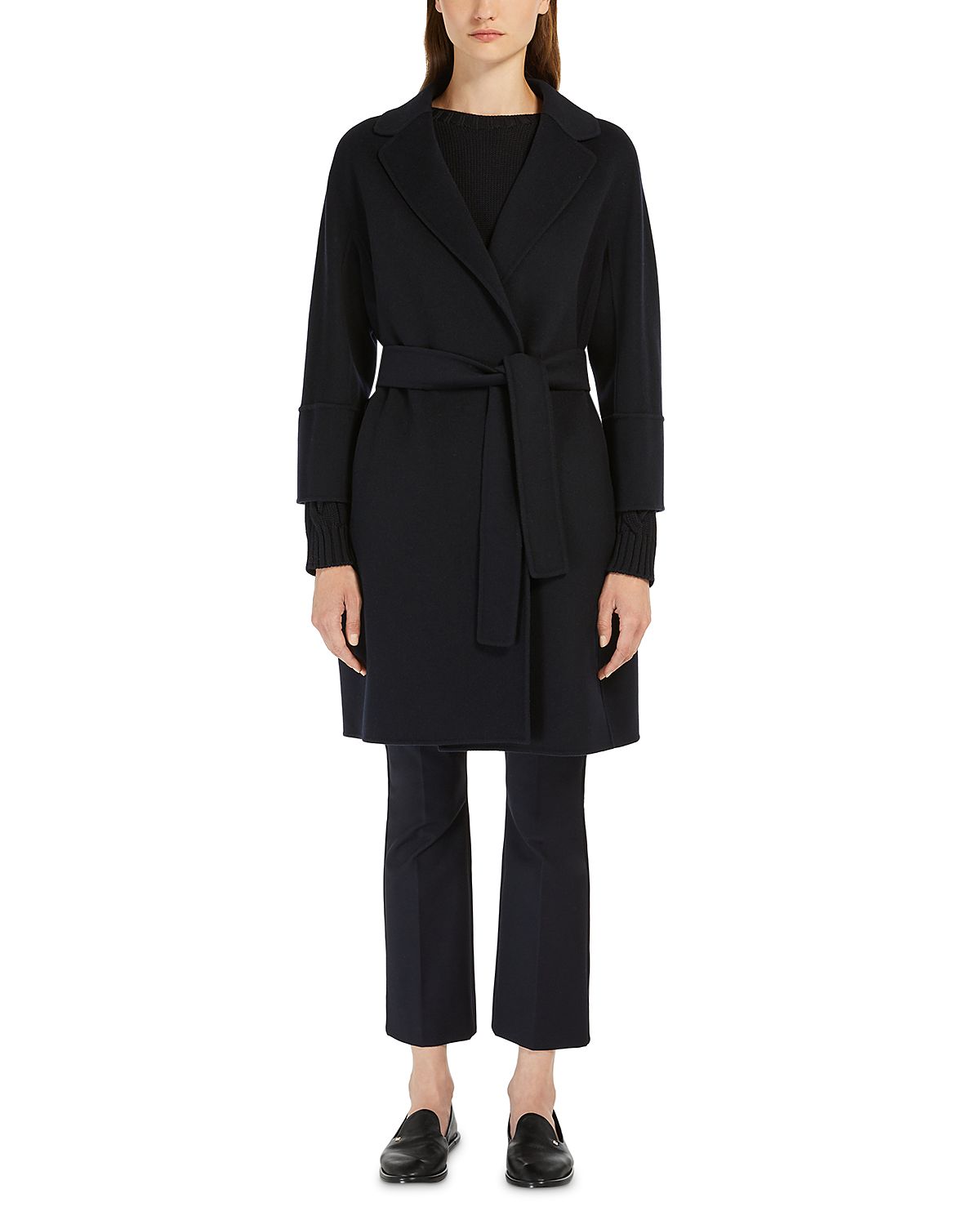 Max Mara Arona Wool Short Cocoon Coat