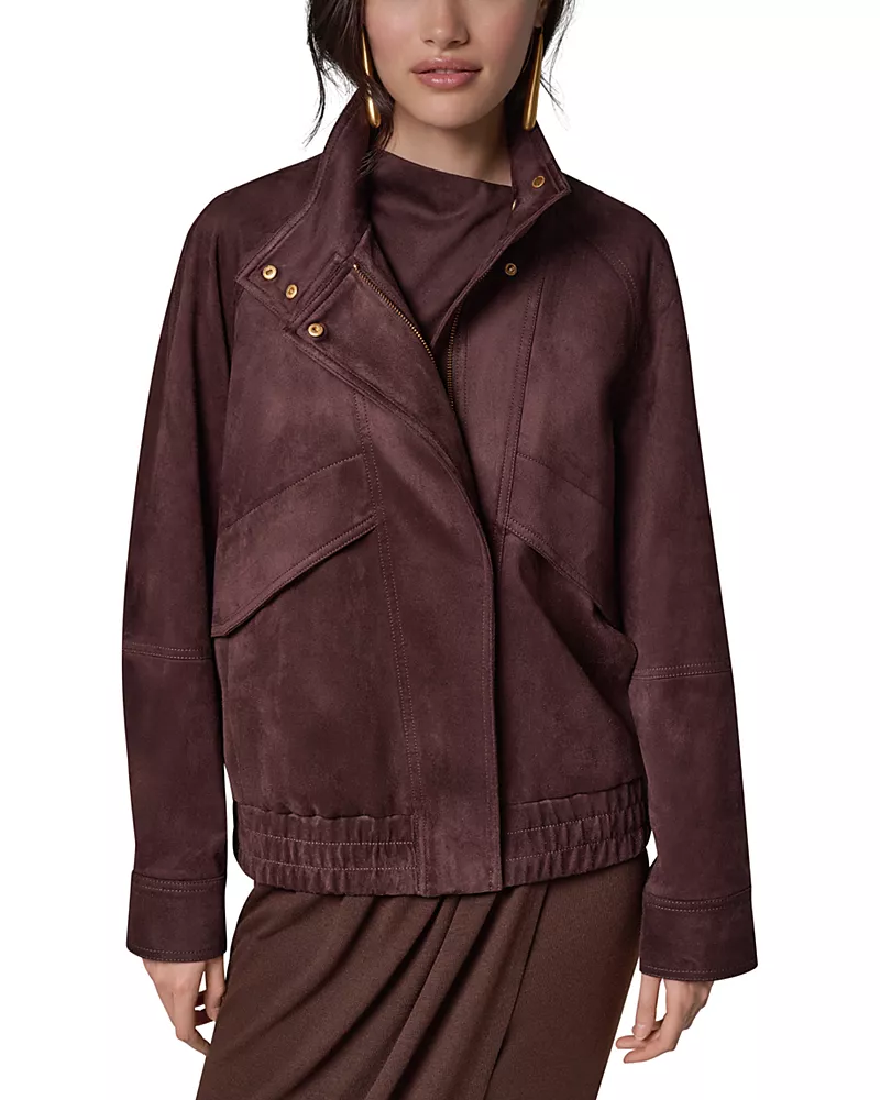 Donna Karan New York Faux Suede Jacket