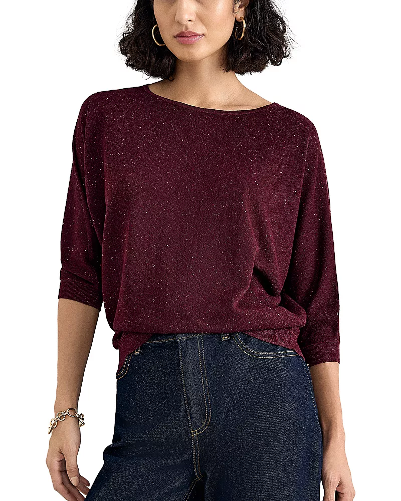Phase Eight Cristine Sequin Boat Neck Sweater