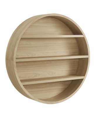  Romy 47" Round Wall Book Shelf