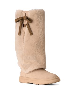 Women's Apr&egrave;s City Tall Shearling & Suede Knee High Boots