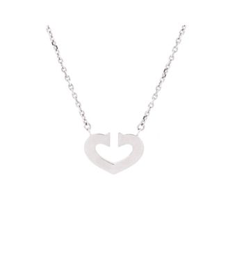 Pre-Owned Cartier C Heart de Cartier Pendant Necklace 18K White Gold, 15.75