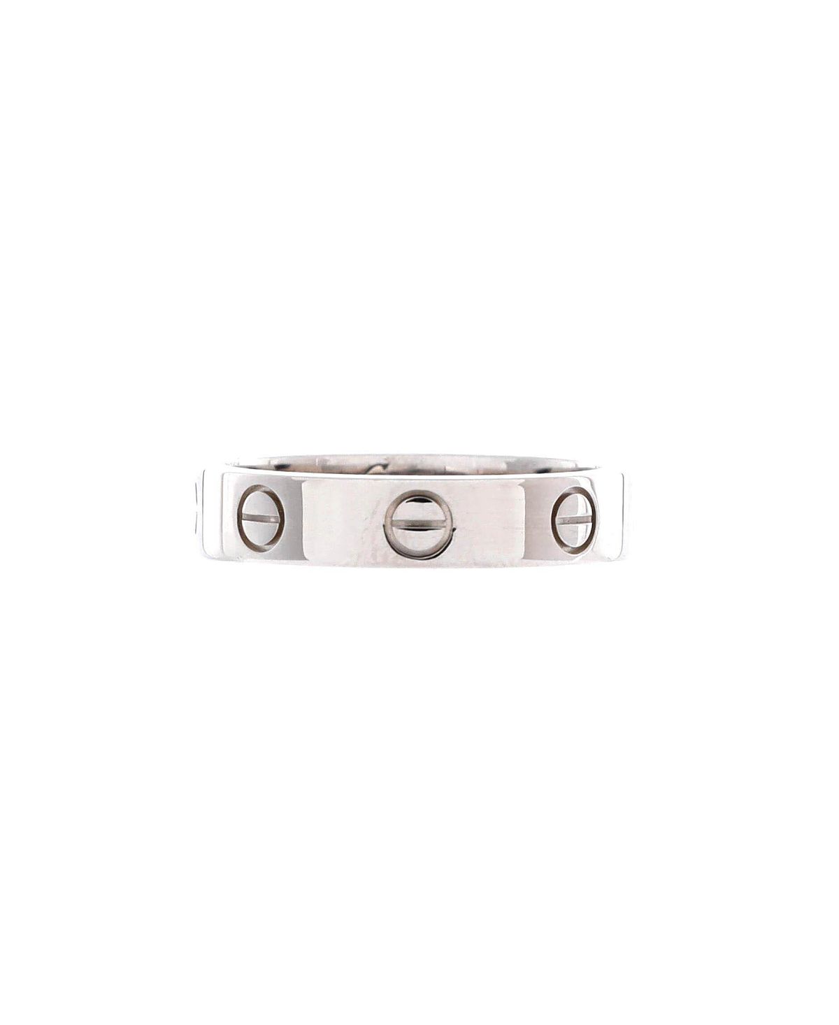 Pre-Owned Cartier Love Wedding Band 1 Diamond Ring 18K White Gold with Diamond
