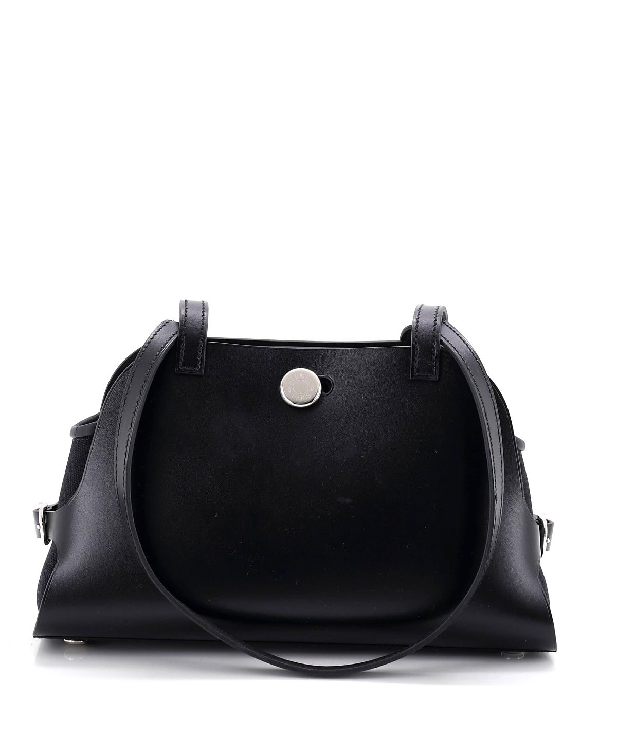Pre-Owned Hermes Tablier Sellier Bag Vache Hunter with Swift and Toile