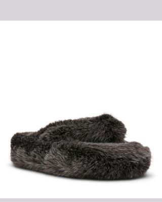 Women's Fizzy Faux Fur Flip Flops