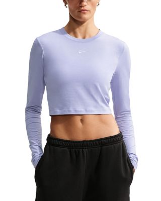 Sportswear Chill Knit Slim Long Sleeve Cropped Top