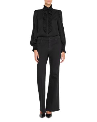 North Tie Neck Ruffled Blouse