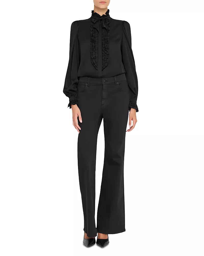 Kobi Halperin North Tie Neck Ruffled Blouse
