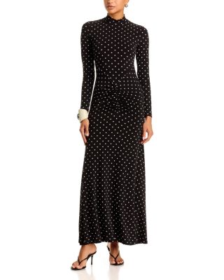 Bardot Solera Printed Long Sleeve Maxi Dress