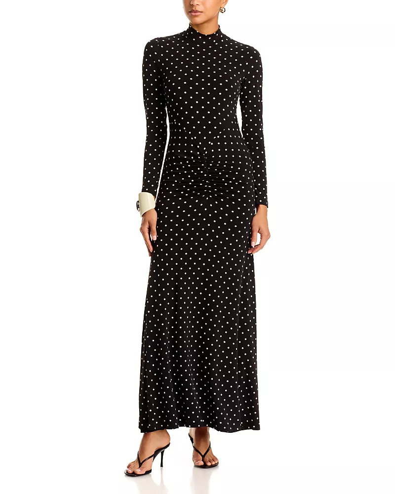 Bardot Solera Printed Long Sleeve Maxi Dress