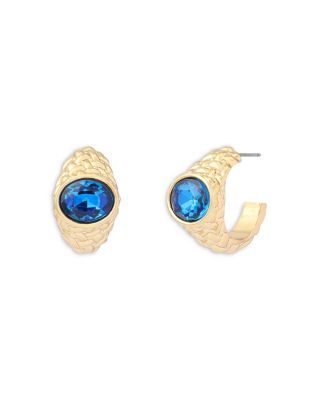 Mansion Stone Hoop Earrings
