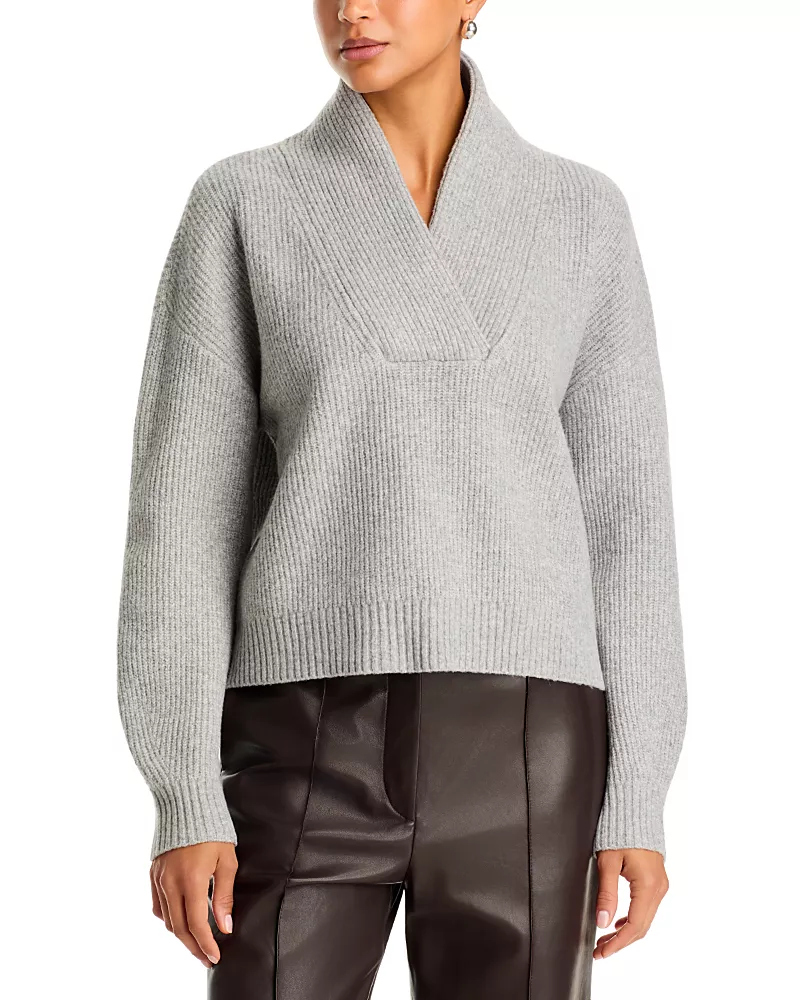Aqua Atalanta Shawl Collar Pullover Sweater - Exclusive