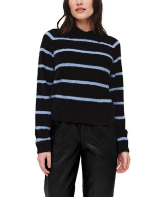 Brushed Knit Striped Sweater