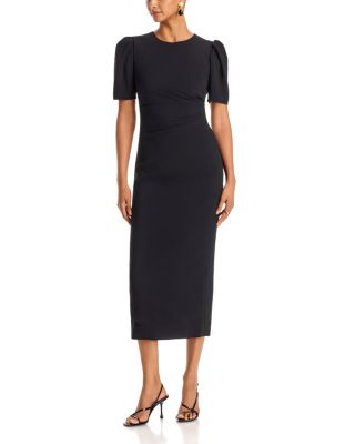 Puff Sleeve Midi Dress