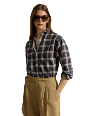 Cotton Plaid Relaxed Fit Shirt
