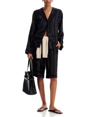 Monogram Pajama Top & Culottes