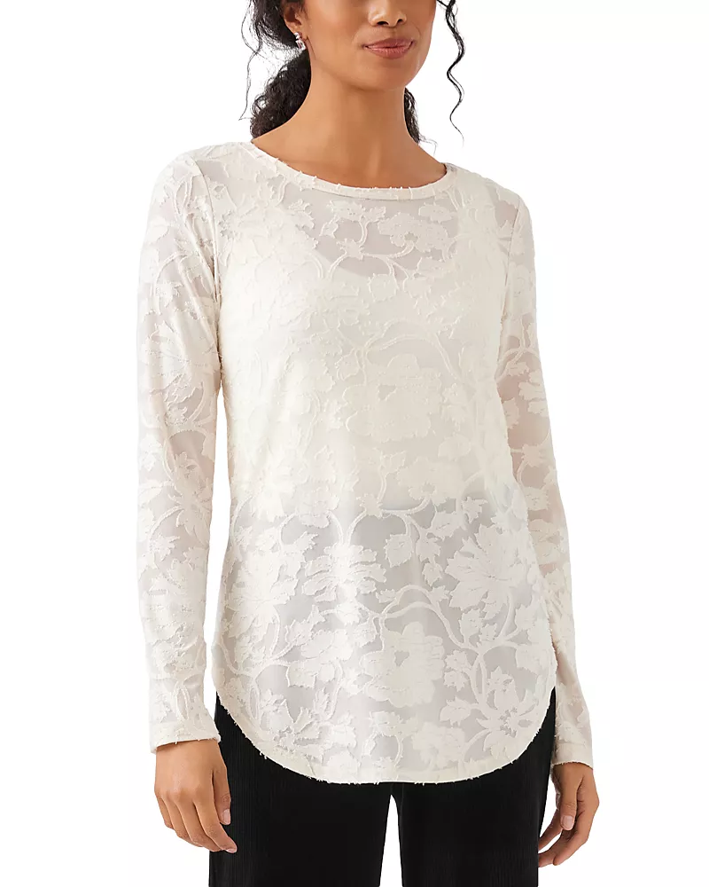 Karen Kane Burnout Shirttail Top
