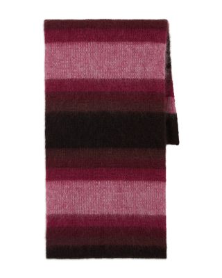 Rachel Striped Mohair Blend Scarf